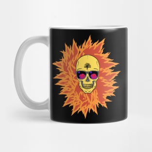 hot skull Mug